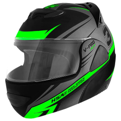 Capacete Escamoteável V-Pro Jet 3 Preto E Verde Pro Tork é boa?