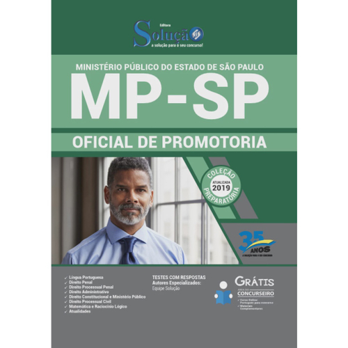 Apostila Concurso MP SP - Oficial de Promotoria 1 - Solução Cursos e  Concursos