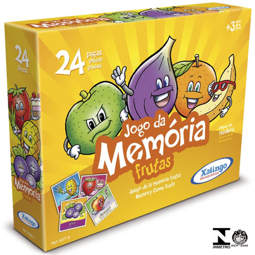 Jogo Da Memoria Infantil Animais 24 Peças Educativo Pedagógico Divertido  Menino Menina 4 Anos na Americanas Empresas