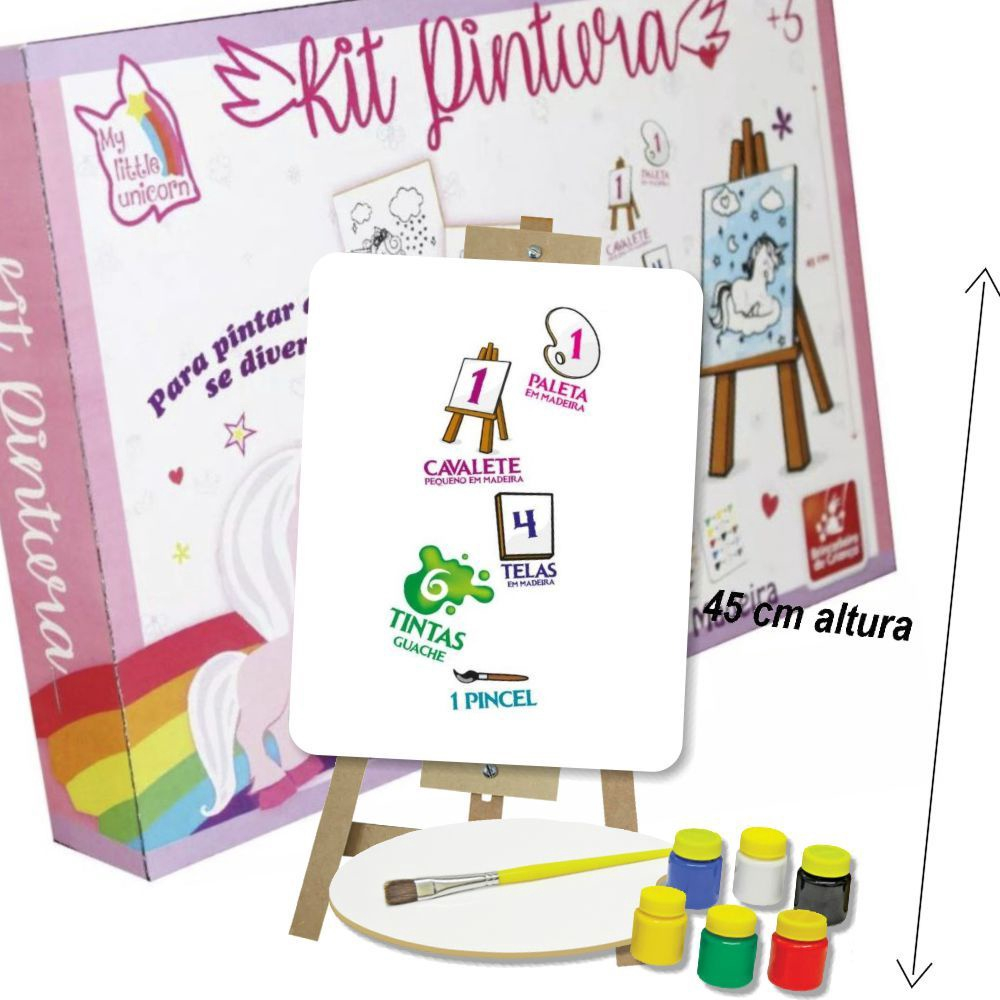 Super Kit Pintura - Unicórnio - Pikoli Brinquedos Educativos