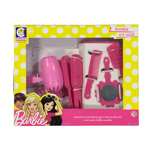 Barbie Hairstylist Gift Set Com Acessórios De Beleza Material Plástico  Indicado Para +3 Anos Rosa Multikids - Br811 Multikids Rosa :  : Brinquedos e Jogos