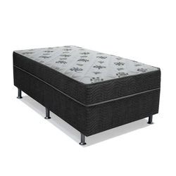 Cama Box Solteiro Conjugada Dream Molas Nanolastic (43x88x188) Cinza Menor preço em Cama Box Solteiro Conjugada Dream Molas Nanolastic (43x88x188) Cinza