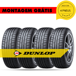 Kit 4 Pneus 225/45 R17 94w Dz102 Dunlop Cod. Ref. 4170 Golf /jetta /vectra /impreza /c4 /lancer /leon Menor preço em Kit 4 Pneus 225/45 R17 94w Dz102 Dunlop Cod. Ref. 4170 Golf /jetta /vectra /impreza /c4 /lancer /leon