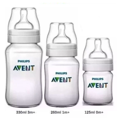 Kit com 3 Mamadeiras Classic anti-colic 125ml 260ml 330ml Philips Avent SCD372/03 Menor preço em Kit com 3 Mamadeiras Classic anti-colic 125ml 260ml 330ml Philips Avent SCD372/03