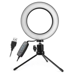 Iluminador De Led Com Tripe Ring Light Usb 16cm 3500k 5500k é ruim? Iluminador De Led Com Tripe Ring Light Usb 16cm 3500k 5500k é boa?