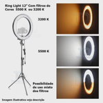 Iluminador Led Greika Ring Light 25cm Circular Foto Make