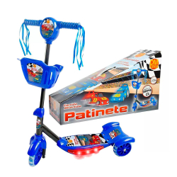 Patinete com Cesta Infantil 3 Rodas Menino Radical Corrida Divertida com Luz e Som dm Toys DMR5026 é boa?