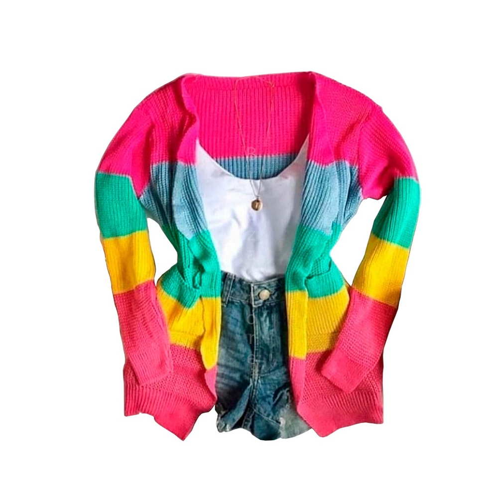 Quimono colorido hot sale
