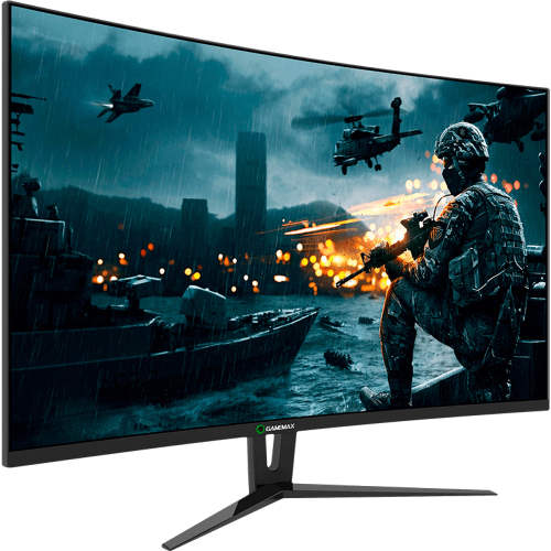 Monitor gamer gamemax curvo 27 pol led 144hz 1ms full hd gmx27c144 preto