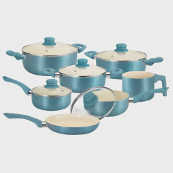 Conjunto de Panelas Casa Ambiente Genebra, 7 Peças, Revestimento Cerâmica - AL039 Menor preço em Conjunto de Panelas Casa Ambiente Genebra, 7 Peças, Revestimento Cerâmica - AL039