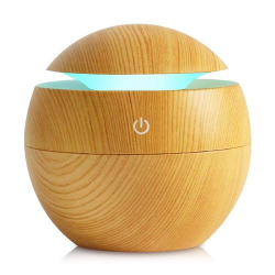 Aromatizador Difusor Umidificador Madeira Clara Ultrassônico Menor preço em Aromatizador Difusor Umidificador Madeira Clara Ultrassônico