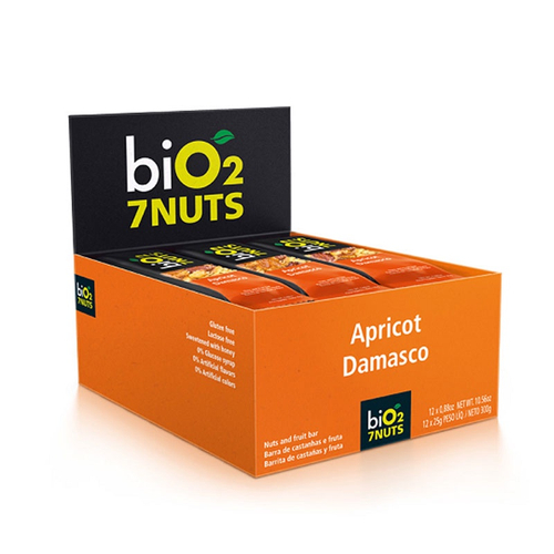 Barra de Castanhas e Frutas biO2 Nuts Damasco 25 g - biO2