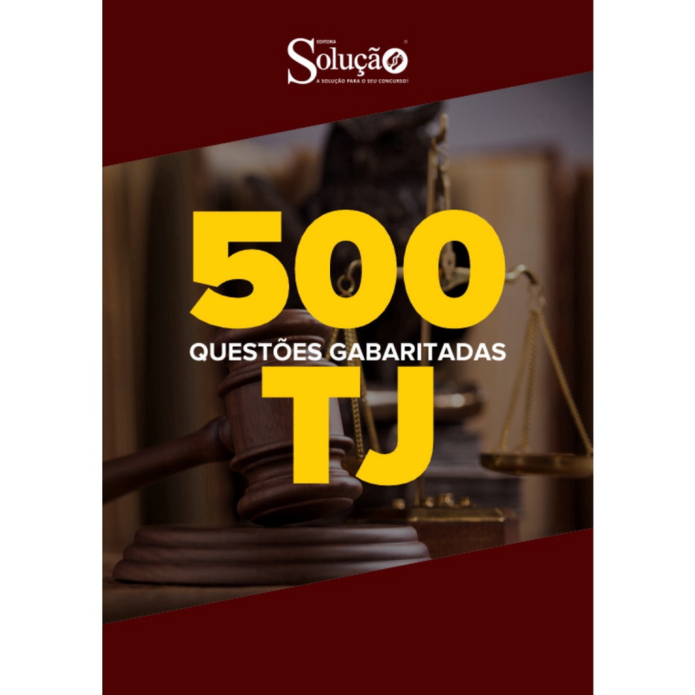 Caderno De Questões Tj 500 Questões Gabaritadas Em Promoção Na Americanas