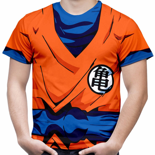 Camiseta Dragon Ball Sombra Goku Desenho Anime Mangá Bf em Promoção na  Americanas