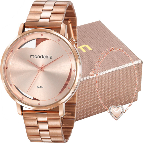 relogio mondaine com pedrinhas