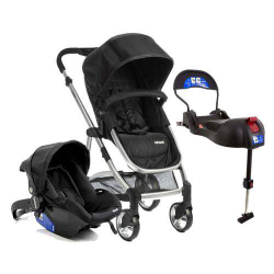 Carrinho Travel System Epic Lite Trio Onyx c/ Base Isofix - Infanti Menor preço em Carrinho Travel System Epic Lite Trio Onyx c/ Base Isofix - Infanti