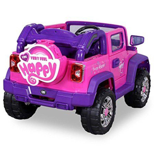 Jipe Elétrico Rally Rosa/Pink 12v com controle remoto - Belfix na  Americanas Empresas