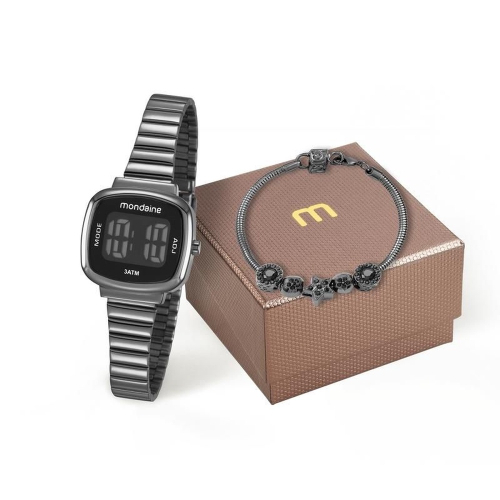 relogio mondaine digital preto