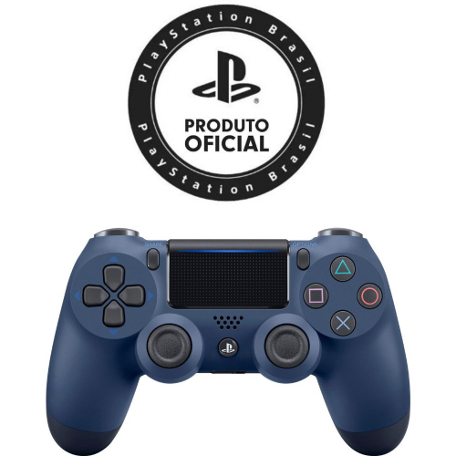 Controle PS4 Dualshock 4 Midnight Blue Azul Noturno em Promo o