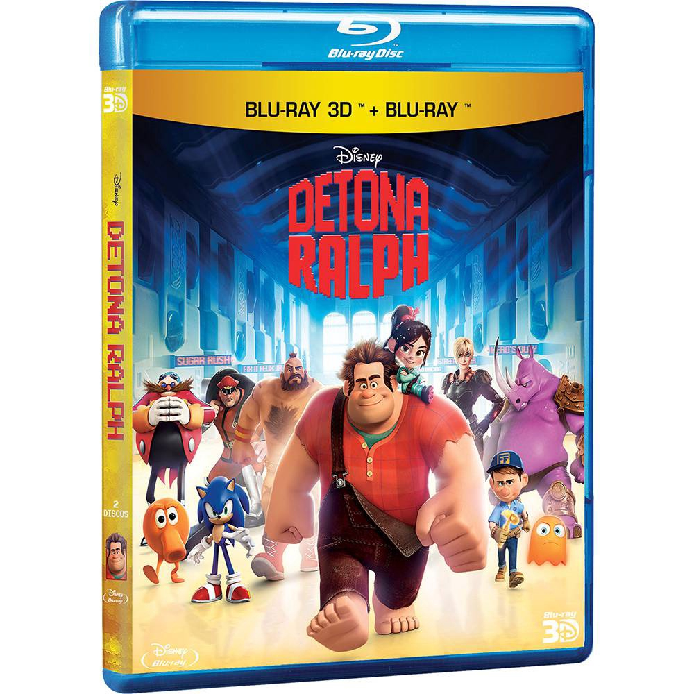 Blu-ray Detona Ralph (3D + 2D) em Promoção na Americanas