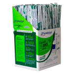 Canudo de Plastico Biodegradavel para Agua e Suco 19,5cm x 5mm cx 500 un Strawplast