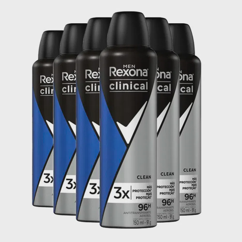 Desodorante Rexona Clinical Aerosol 150ml Men Diversas Fragrâncias em  Promoção na Americanas