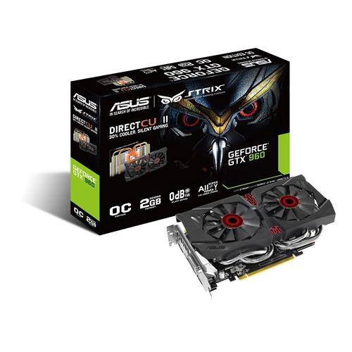 Placa de Vídeo GeForce Strix GTX960, 2GB, DDR5, 128bit, pci Express 3.0 -  STRIX-GTX960-DC2OC-2GD5 em Promoção na Americanas