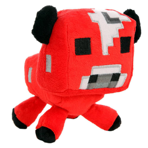 Minecraft Baby Mooshroom Vermelho Boneco Bicho de Pelúcia Original