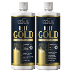Salvatore Progressiva Blue Gold Sem Formol 2x1000ml Menor preço em Salvatore Progressiva Blue Gold Sem Formol 2x1000ml