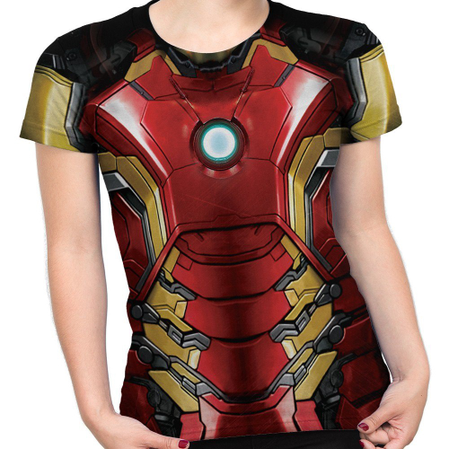 camisa feminina homem de ferro