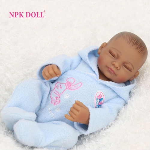 Boneca Mini Bebe Reborn Menino Negro Realista 28 Cm Com Corpo Silicone Reborn Bebes Recem Nascidos Olho Fechado Em Promocao Ofertas Na Americanas