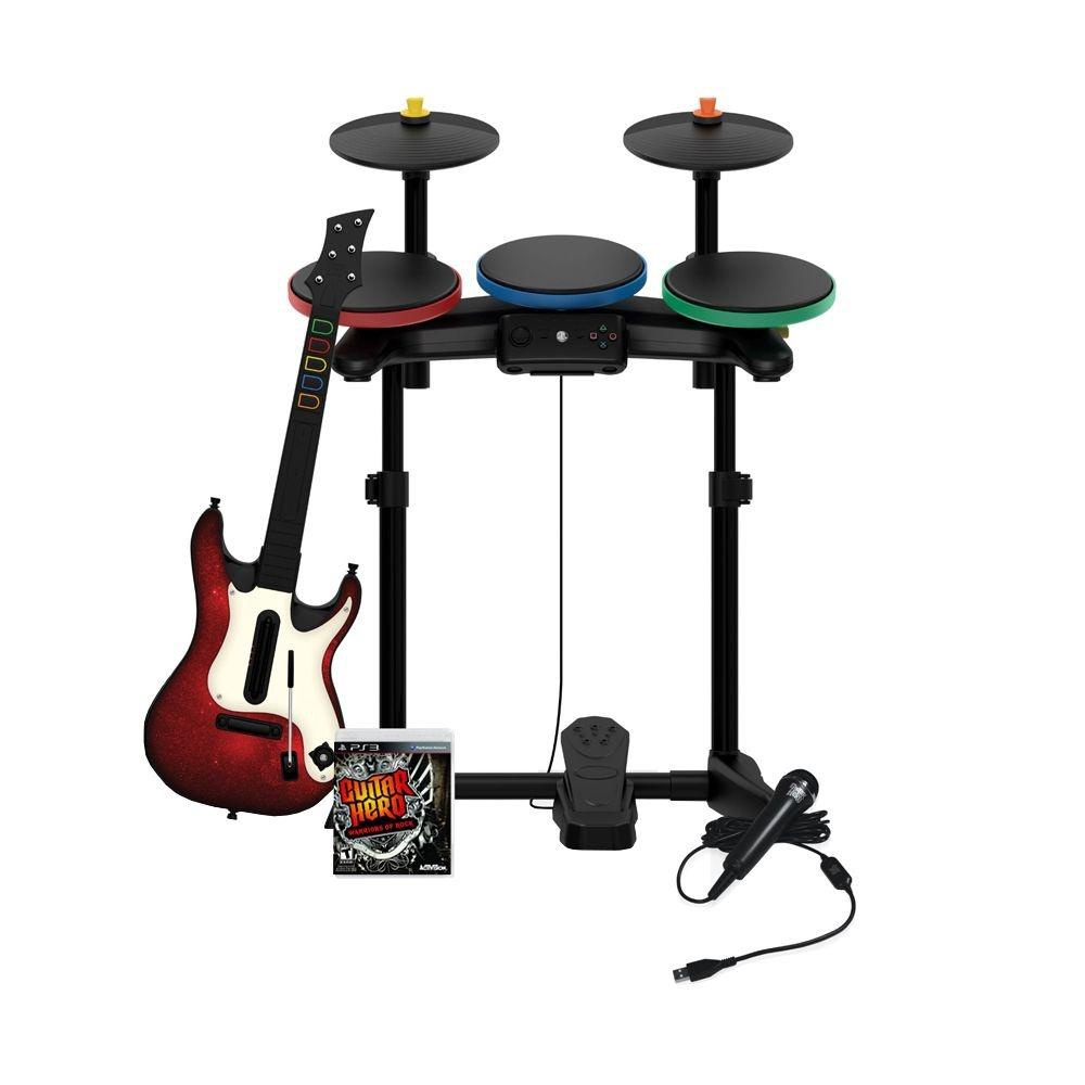 Combo Guitar Hero 4 em 1 Ps3 - Midia Digital