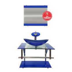 Gabinete de vidro sérvia 60CM iq inox azul escuro ek Menor preço em Gabinete de vidro sérvia 60CM iq inox azul escuro ek