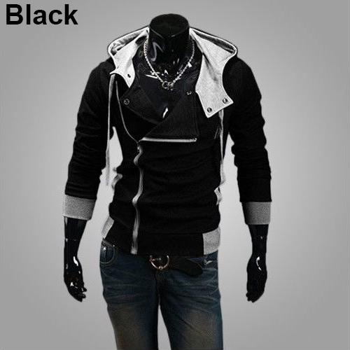 zip moletom com capuz slim fit