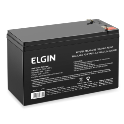 Bateria Selada 12v Elgin - Nobreak Alarme E Cerca Eletrica Menor preço em Bateria Selada 12v Elgin - Nobreak Alarme E Cerca Eletrica