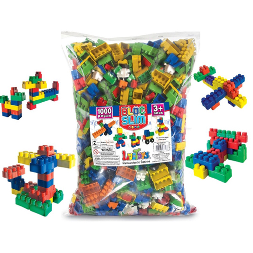 Blocos de montar grande 1000 peças - brinquedo educativo infantil