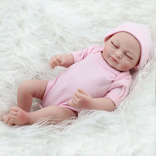 Boneca Mini Bebe Reborn Menina Realista 28 Cm Com Corpo Silicone Reborn Bebes Recem Nascidos Olho Fechado Em Promocao Ofertas Na Americanas