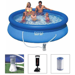Piscina Intex 3853 Litros + Bomba Filtrante 110v + Bomba de Inflar #28121 é boa?