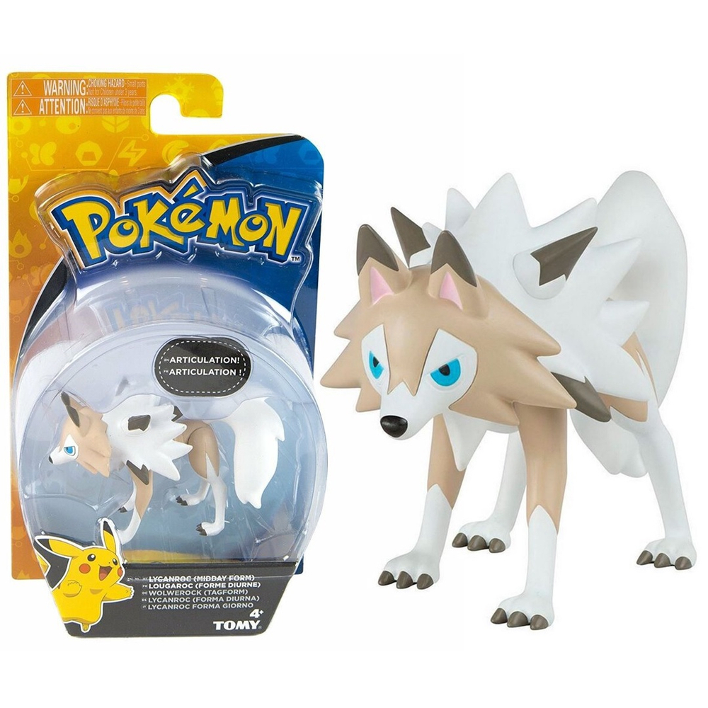 Novo Brinquedo Pokemon Figuras Lycanroc Midday Sunny 1947 em