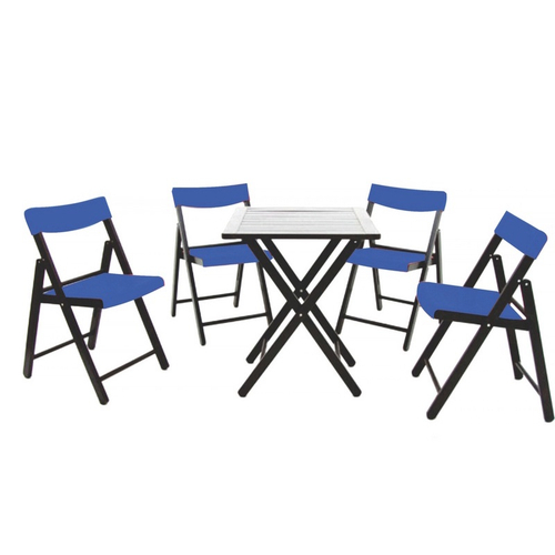 Conjunto de Mesa + 4 Cadeiras Plástico Tramontina