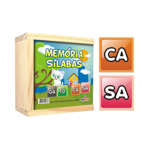 Jogo de Memória Sí-La-Bas - Grow - MP Brinquedos