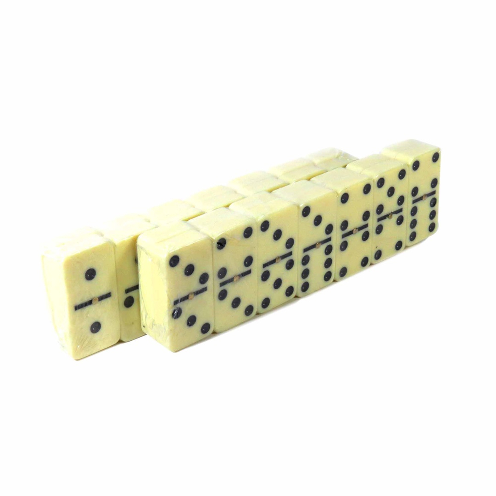 Jogo Domino de Osso Profissional Com Estojo de Madeira 28 Peças