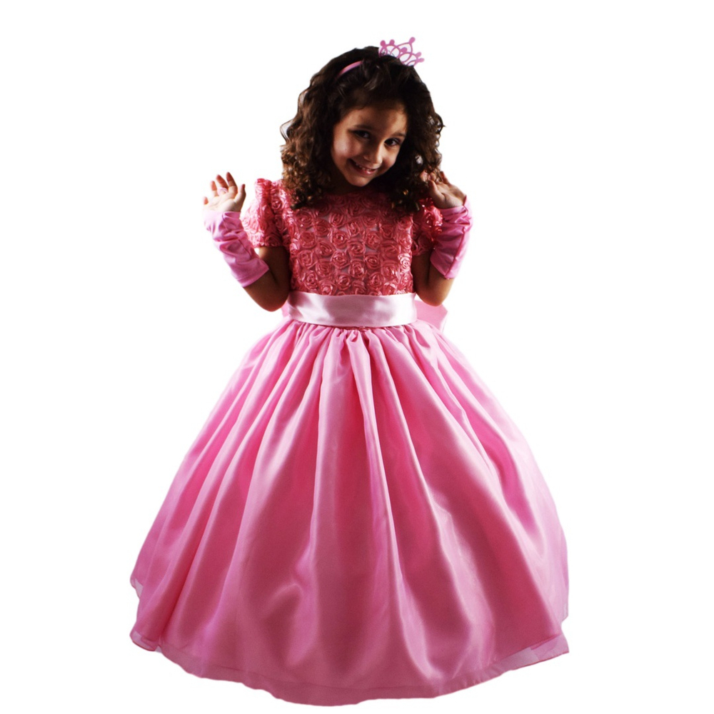 Vestido da princesa ariel 2024 rosa