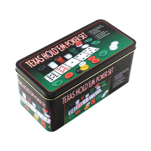 Jogo De Lata Poker Texas Hold'em Poker Set