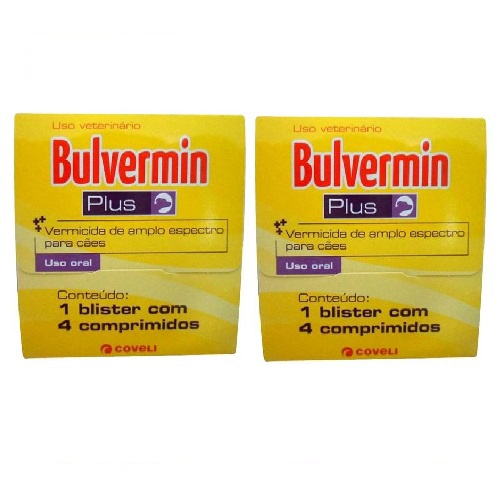 Combo Vermifugo Coveli Bulvermin Plus Para Caes 1 Blister Com 4 Comprimidos 02 Unidades Em Promocao Ofertas Na Americanas