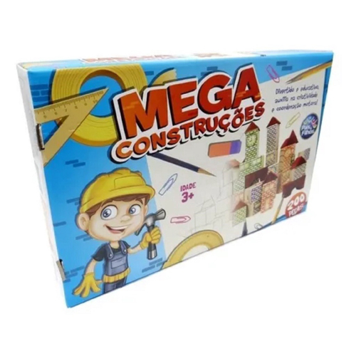 Brincando de Engenheiro c/ 53 peças Jogo de Blocos de Montar em Madeira -  Brinquedo Educativo em Promoção na Americanas