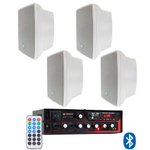 Kit de Som Ambiente Premier Audio Slim RCV300BT Bluetooth + 4 Caixas de Som jbl C521B