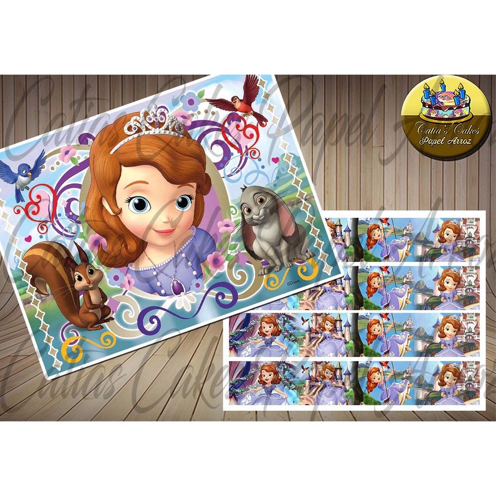 Princesas Disney M03 - Papel De Arroz Para Bolo Comestível