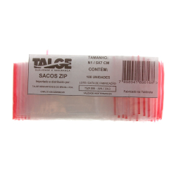 Saco Zip Lock 5x7 - nº1 c/ 100un Menor preço em Saco Zip Lock 5x7 - nº1 c/ 100un