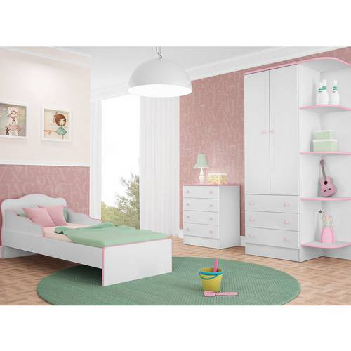 Jogo de Quarto Infantil Menina Mouse Rosa